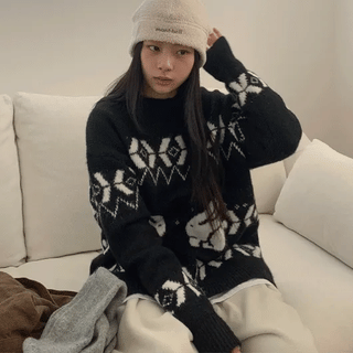 Alterg Rabbit Wool Over Nordic Knit