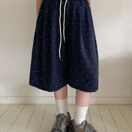 Dalson Banding Dot Bermuda Shorts