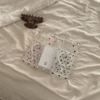 Basic Heart MagSafe Card Transparent Wallet Pocket Case