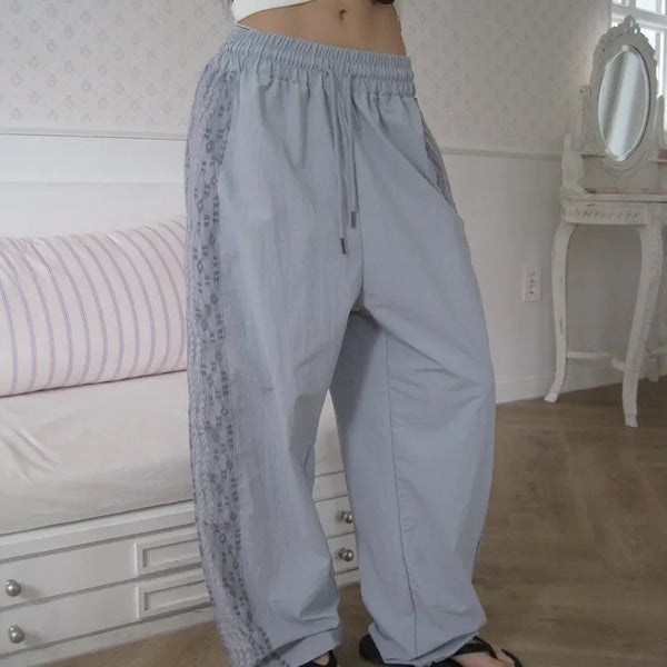 Rusher Nylon Lace Track Pants