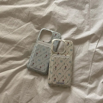 Cozy Garden Friends MagSafe Card Slot Wallet Pocket Case