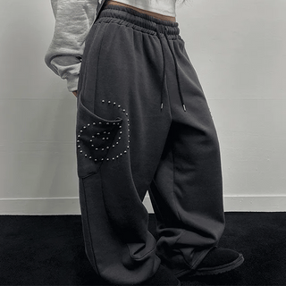 cross stud pants