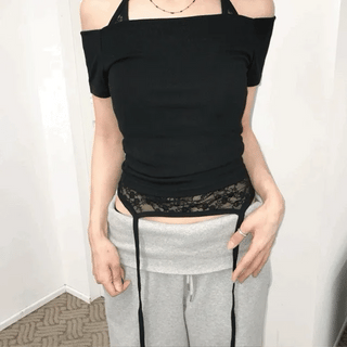 layered corset T-shirt