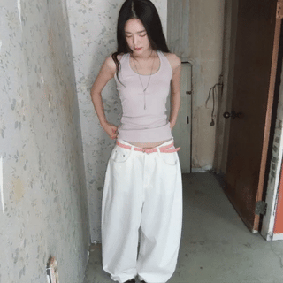 Lenov Balloon Fit Cotton Wide Pants