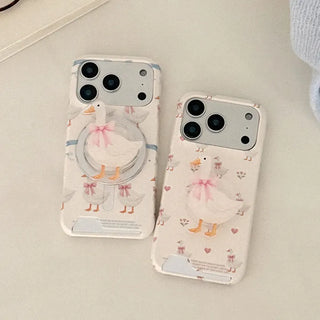 Cottage Duck iPhone 17 Pro Card Holder Hard Case