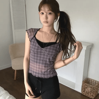 Rave Check Top