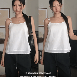 Summer layered sleeveless bustier