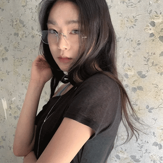 Viandel Vintage Square Silver Rimless Glasses