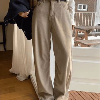 Michelle Soft Corduroy Fleece Carpenter Pants