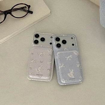 Romantic Cupid MagSafe Card Slot Wallet Pocket Case