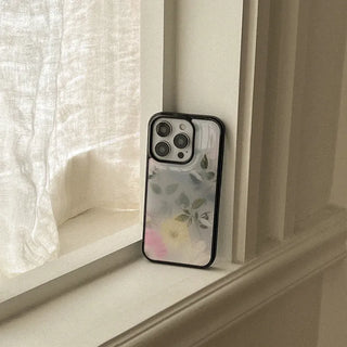 Petal Veil iPhone 18 MagSafe Black Bumper Case