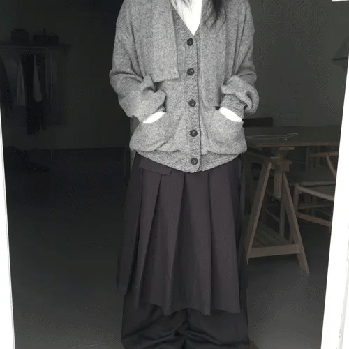 Posh Muffler Cardigan (4 colors)