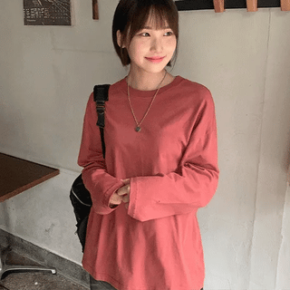 Keitan Basic Oversized Long Sleeve Tee