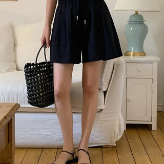 LIKEMENT JELABEE Summer Label Elastic Waist Shorts