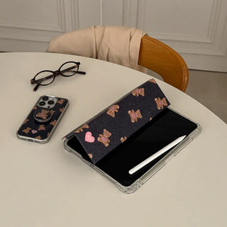 Love Teddy Stitch iPad Pro Air 13/11 Clear Separable Cover Case