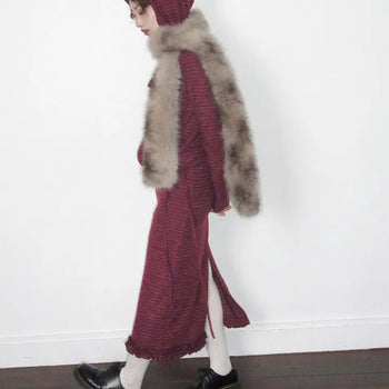 Serne frill long skirt