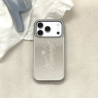 Moment Lettering iPhone Silver Mirror Bumper Case