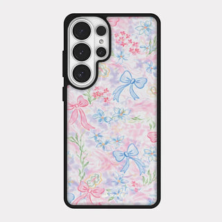 Ribbon Bouquet iPhone 18 Pro Galaxy MagSafe Black Bumper Case