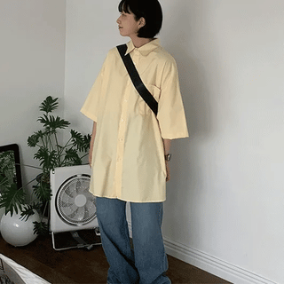 Lacus Oxford Overshirt  - Short Sleeve ver.