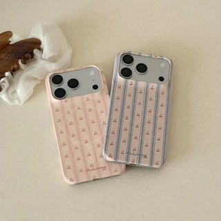 Cherry Stripe iPhone 17 Pro Hard Case