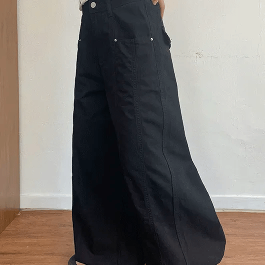 Bisik Summer Cut Cotton Wide Pants