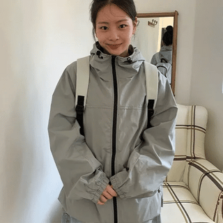 Rained Hooded Windbreaker Jumper
