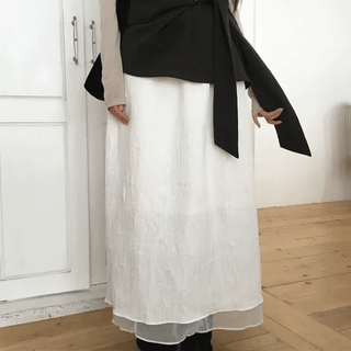 Rex Wrinkle Long Skirt