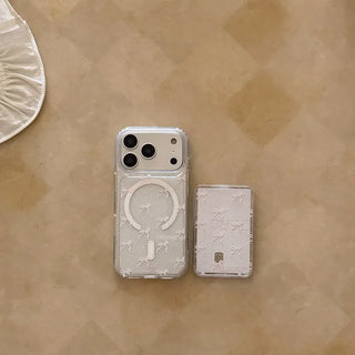 Sugar Ribbon MagSafe Clear Jelly Hard Phone Case for iPhone 17 Pro