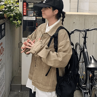 Kikuni Washed Cotton Trucker Jacket
