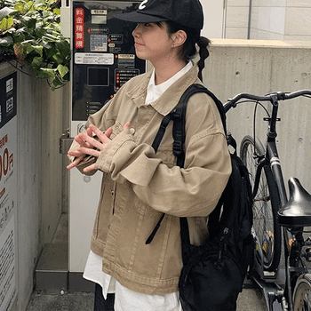 Kikuni Washed Cotton Trucker Jacket