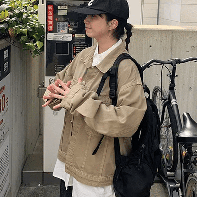 Kikuni Washed Cotton Trucker Jacket