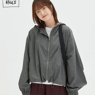 Ikuka Hooded Wind Zip-Up Jumper