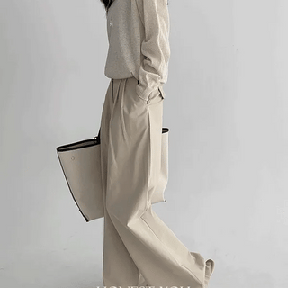 Janey Summer Cotton Cargo Back Elastic Pants