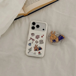 Sweet Bunny MagSafe Card Phone Case for iPhone 17 Pro Hard