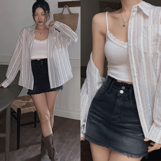 Roa Lace Ribbed Sleeveless