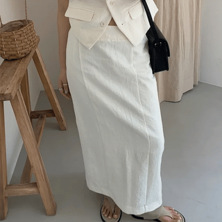 Kiers Linen Knit Skirt