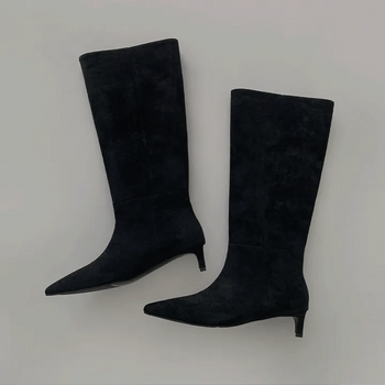 Offer suede long boots