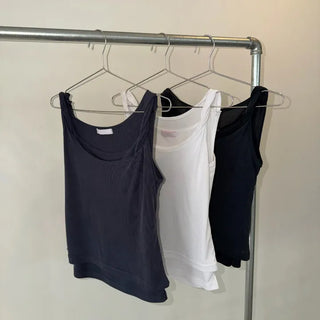 TWIST STRAP LAYERED SLEEVELESS