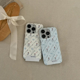 Cozy Garden Friends MagSafe Card Phone Case iPhone 17 Pro Hard