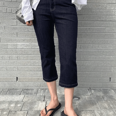 O'Hara NonFaded Raw Stretch Capri Denim