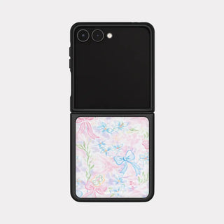 Ribbon Bouquet Galaxy Zflip Fold 8 MagSafe Black Bumper Case