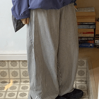 Psyche Ribbon Stripe Elastic Pants
