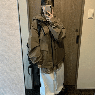 Encomi Two-Way Hooded Windy Field Jumper