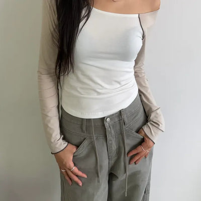 RAGLAN OFF SHOULDER TEE
