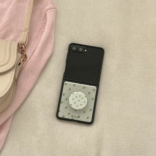 Linen Garden Galaxy Z-Flip Fold 8 MagSafe Black Bumper Case