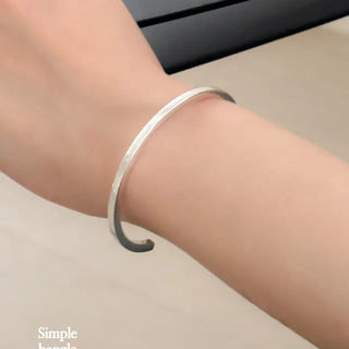East Silver Bangle