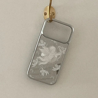 [SET] Romantic Cupid Mirror Silver Bumper Case + Acrylic Smart Talk