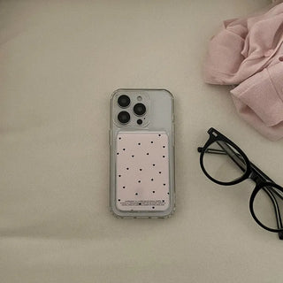 dotty love MagSafe transparent card wallet pocket case