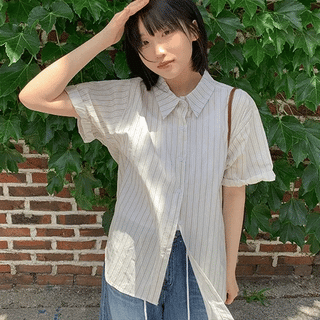 Cubibi Roll-up Striped Overshirt