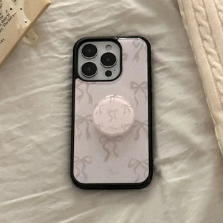 Ballet Ribbon iPhone 18 MagSafe Black Bumper Case